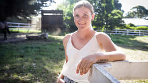 Jockey Jamie Kah Celebrates Racing Success Wallpaper