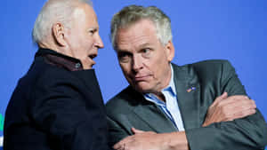 Joe Biden Speaking To Terry Mcauliffe Wallpaper