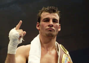Joe Calzaghe's Cool Pose Wallpaper