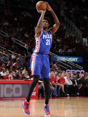 Joel Embiid Jump Shot Wallpaper