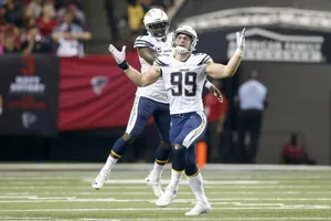 Joey Bosa Nfl Winning Game Wallpaper