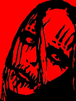 Joey Jordison Red Poster Wallpaper