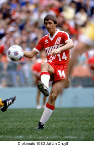 Johan Cruyff, Dutch Soccer Icon In No. 14 Jersey Wallpaper