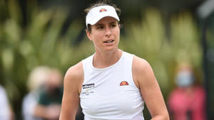 Johanna Konta White Visor Cap Wallpaper