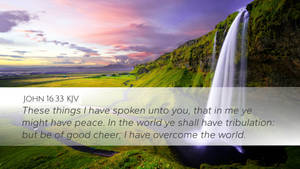 John 16:33 Versed Wallpaper