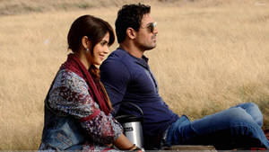 John Abraham And Genelia D'souza Scene Wallpaper