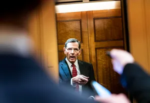 John Barrasso Talking To Reporters Wallpaper