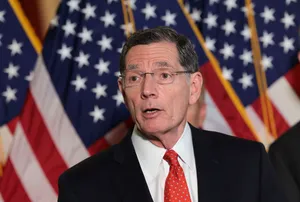 John Barrasso Us Flag Background Wallpaper