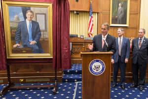 John Boehner And Lamar Smith Portrait Wallpaper
