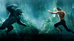 John Carter Versus Ape Wallpaper