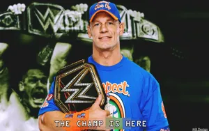 John Cena With Wwe Belt Wallpaper