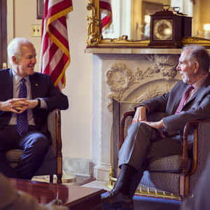 John Cornyn Laughing With Someone Wallpaper