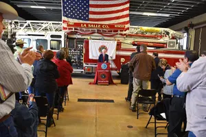 John Cornyn Speaking In A Fire Station Wallpaper