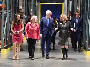 John Cornyn Walking With Three Women Wallpaper