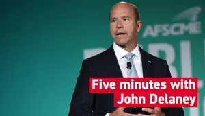 John Delaney At A Campaign Event Wallpaper