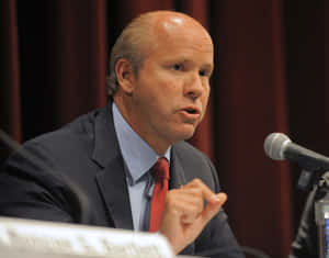 John Delaney Delivers A Speech During A Campaign Event. Wallpaper