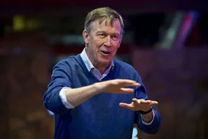 John Hickenlooper Making Hand Gestures Wallpaper