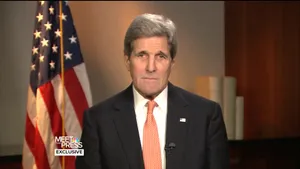 John Kerry Giving An Interview On Meet The Press Wallpaper