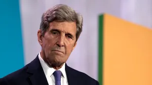 John Kerry In A Focused Moment Wallpaper