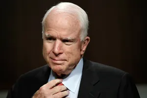 John Mc Cain Pensive Portrait Wallpaper