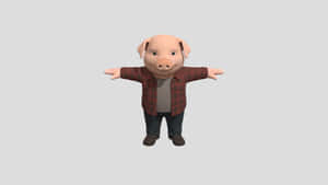 John Pork Character Model Wallpaper