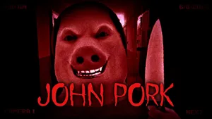 John Pork Horror Character Wallpaper