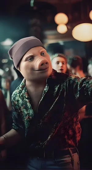 John Pork Nightlife Vibes Wallpaper