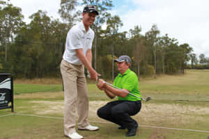 John Senden And Kneeling Caddie Wallpaper