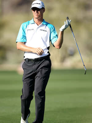 John Senden Playing With His Club Wallpaper