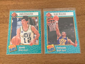 John Stockton Karl Malone Magazine Cover Wallpaper