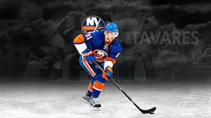 John Tavares New York Nhl Graphic Art Wallpaper