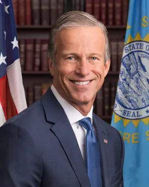 John Thune Us And State Flag Wallpaper