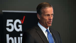 John Thune With Blue Tie Wallpaper