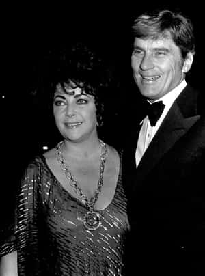 John Warner And Elizabeth Talyor Black And White Wallpaper