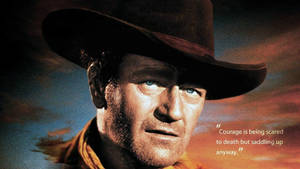 John Wayne Focus Shot Wallpaper