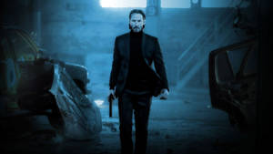 John Wick Scene Keanu Reeves Wallpaper