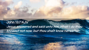 John137 Bible Verse Ocean Backdrop Wallpaper