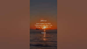 John137 Inspirational Sunset Quote Wallpaper