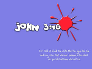 John316 Biblical Verse Illustration Wallpaper