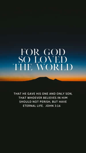 John316 Biblical Verse Sunset Wallpaper