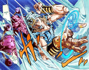 Johnny And Gyro In Jojo's Steel Ball Run Adventure Wallpaper