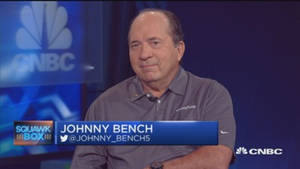 Johnny Bench Tv Interview Wallpaper