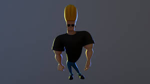 Johnny Bravo 3d Model Wallpaper