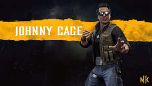 Johnny Cage In Action: Unleashing Martial Art Techniques Wallpaper