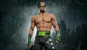 Johnny Cage Performing His Signature Move Wallpaper