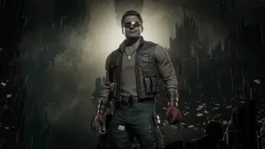 Johnny Cage Posing Stylishly In An Hd Wallpaper Wallpaper