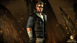 Johnny Cage Showcasing His Martial Arts Prowess Wallpaper