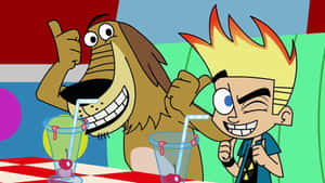 Johnny Test And Dukey - Dynamic Duo Wallpaper