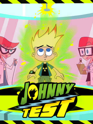 Johnny Test And Dukey In Action Wallpaper