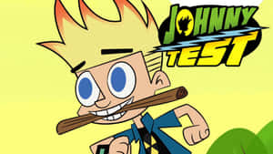 Johnny Test And Dukey In Action Wallpaper